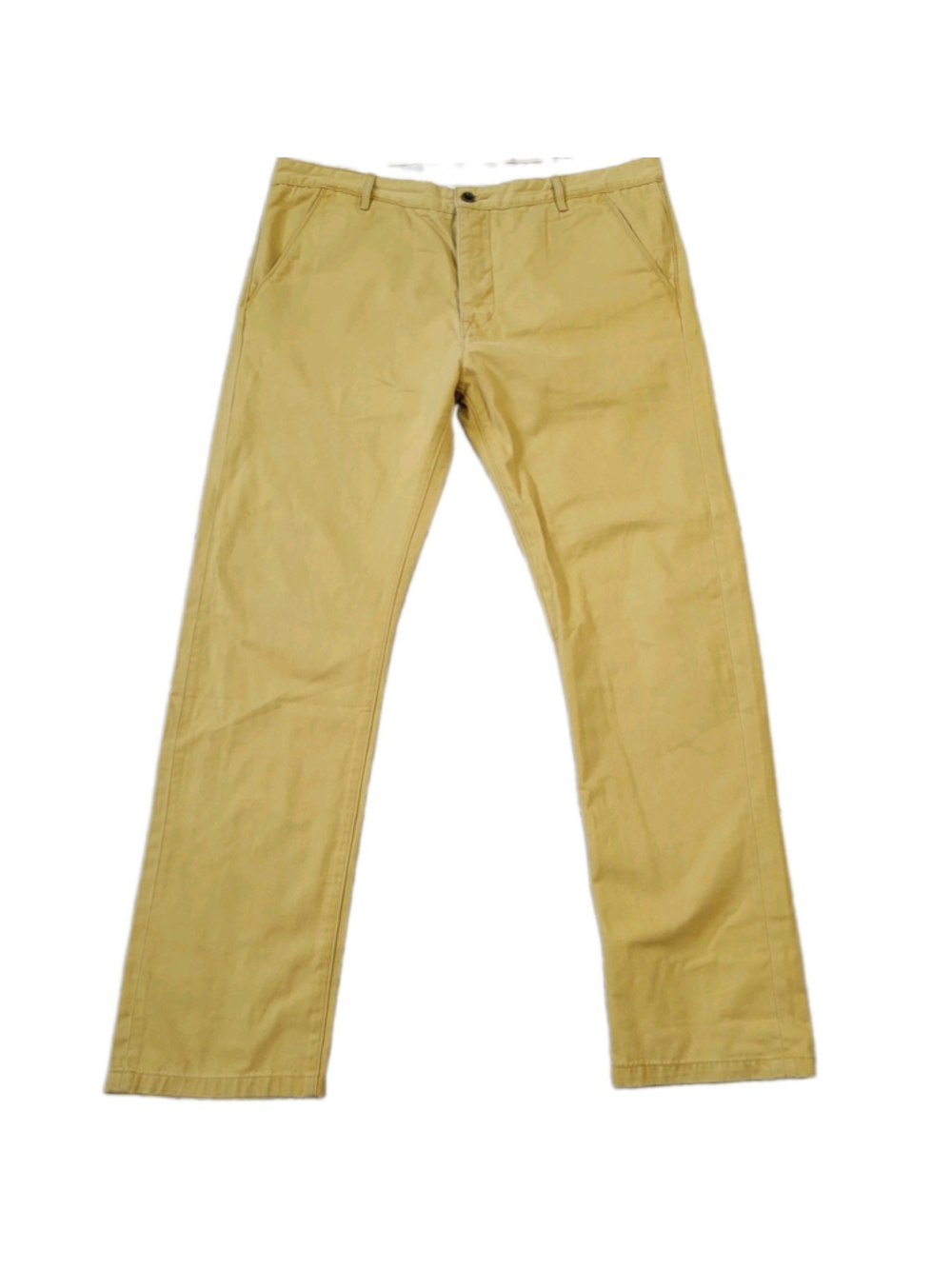 Levi's Men's Rare Yellow Slash Pockets Zip-Fly Chino Pants 38/32 Flap Pockets